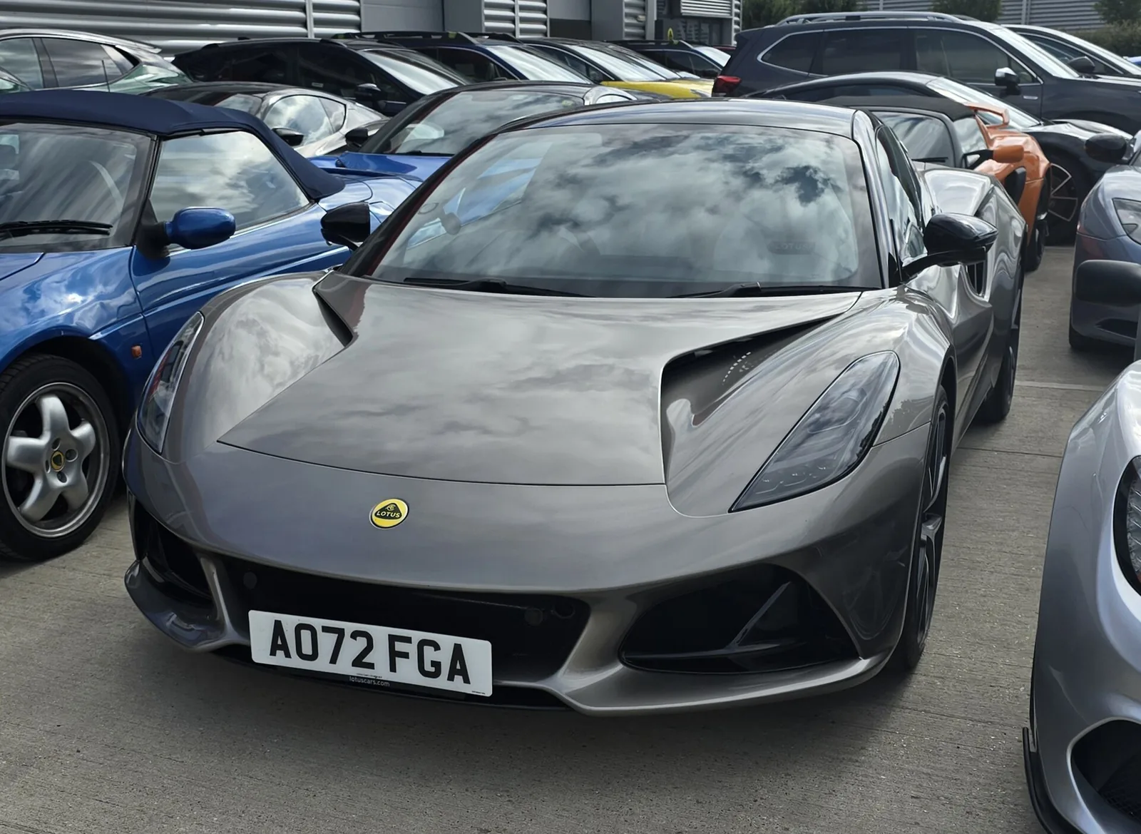 Lotus Emira documented exterior view