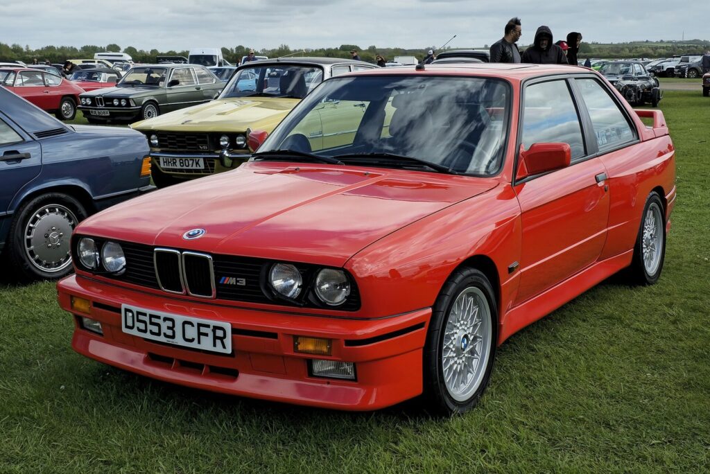 BMW E30 M3 rear three-quarter view