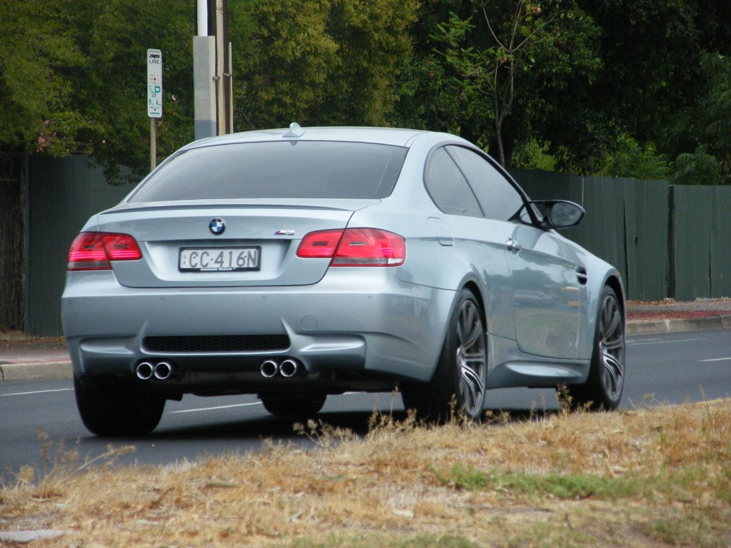 BMW E92 M3 coupe front three-quarter view