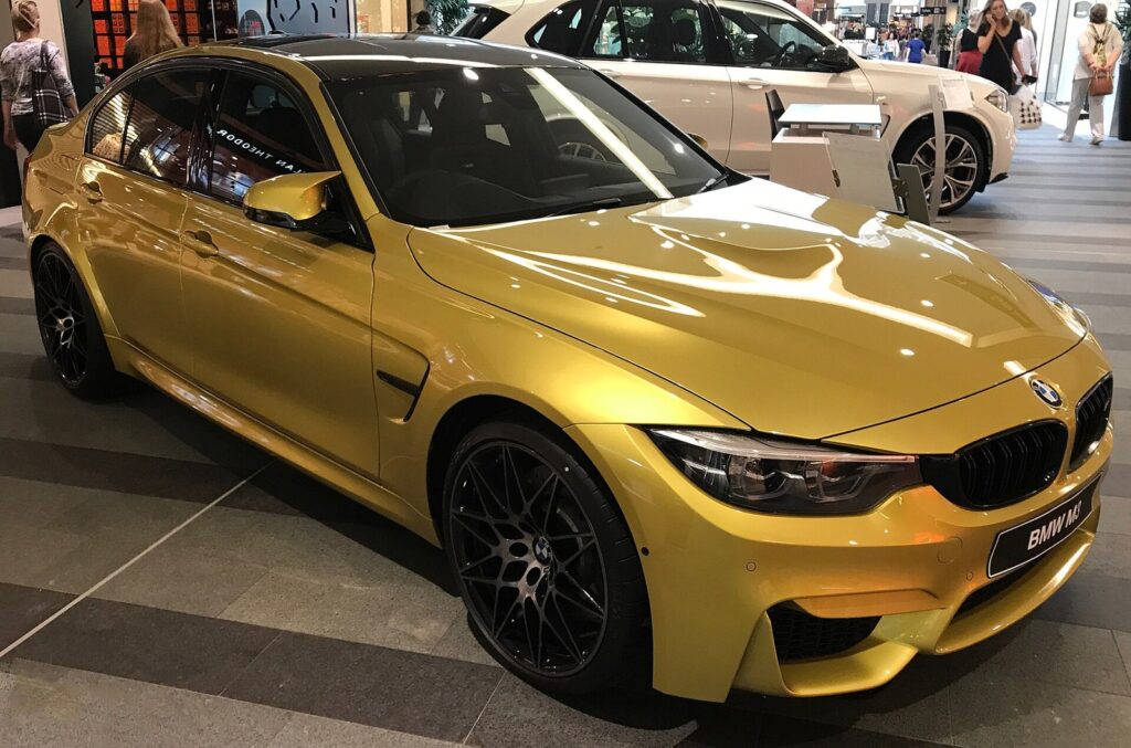 BMW F80 M3 front three-quarter view