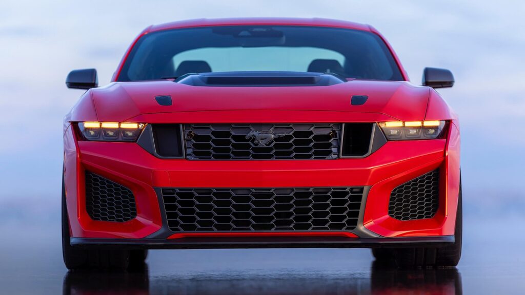Ford Mustang front lighting detail