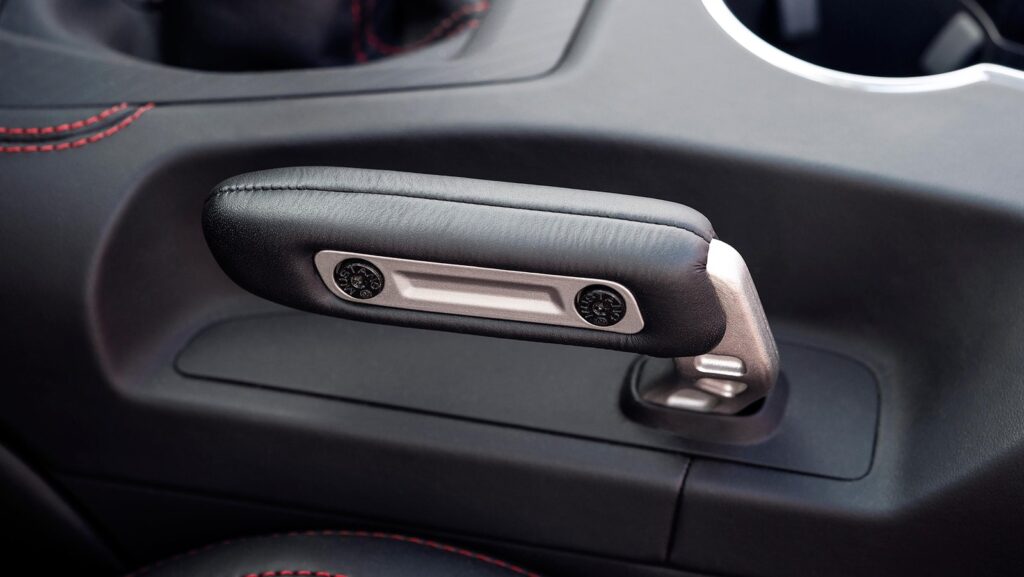 Ford Mustang physical drift brake handle
