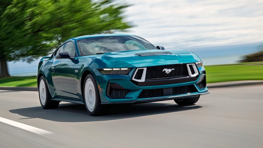 Ford Mustang front driving view