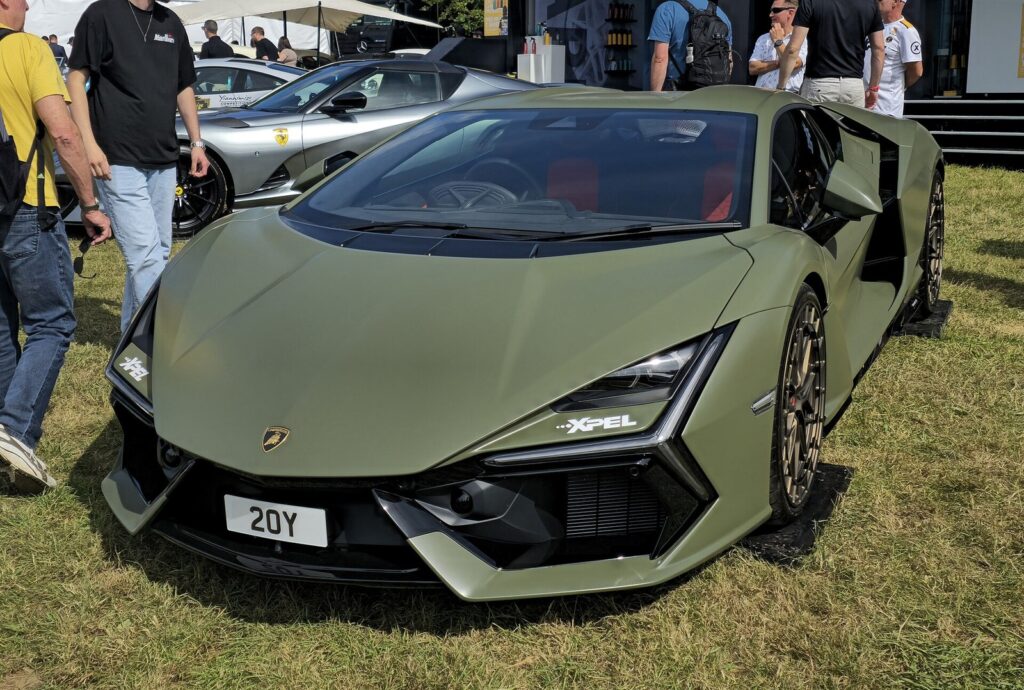 Lamborghini Revuelto exposed V12 engine bay