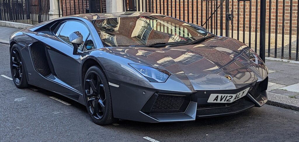 Lamborghini Aventador front three-quarter view