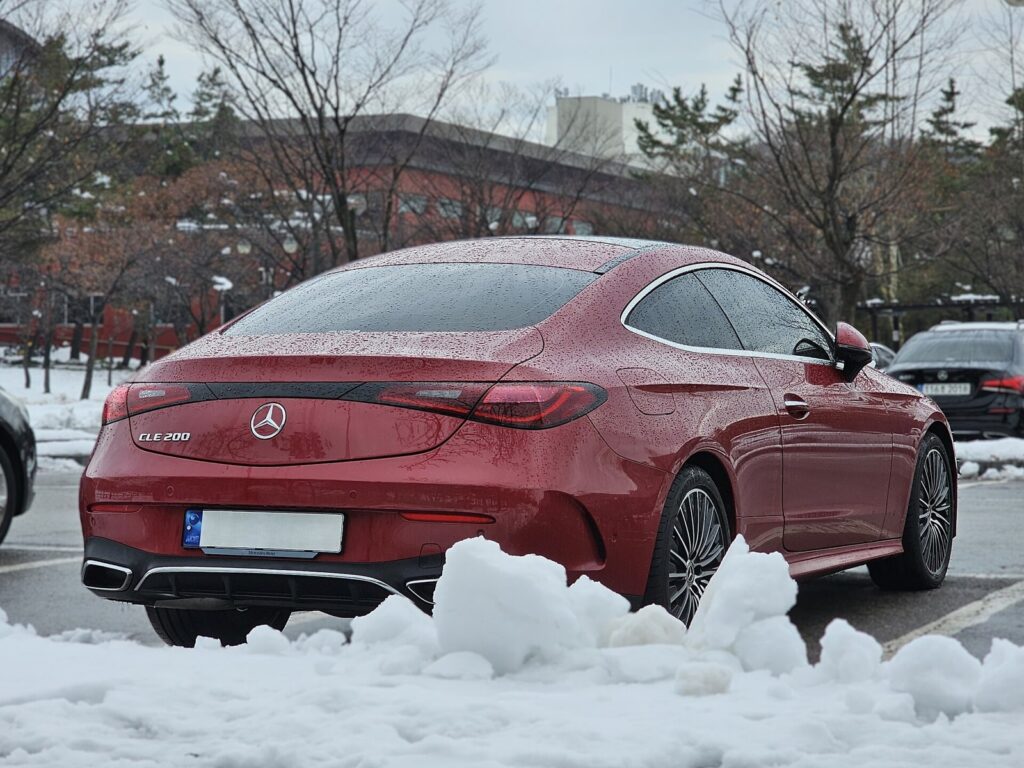 Mercedes-Benz CLE 200 Coupe rear three-quarter view