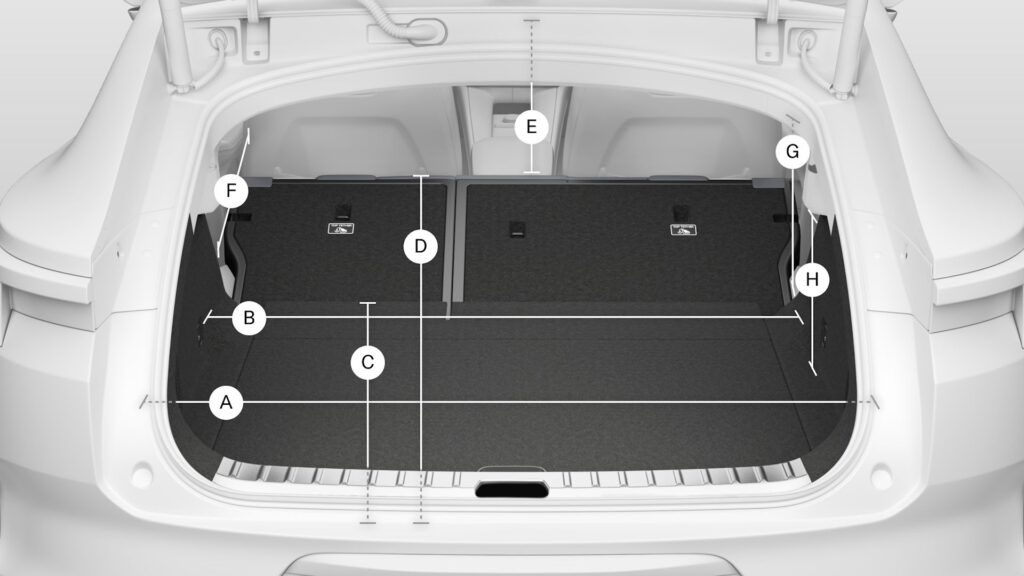 Polestar 4 rear cargo area