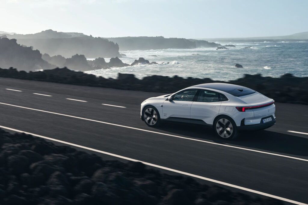 Polestar 4 front lighting detail