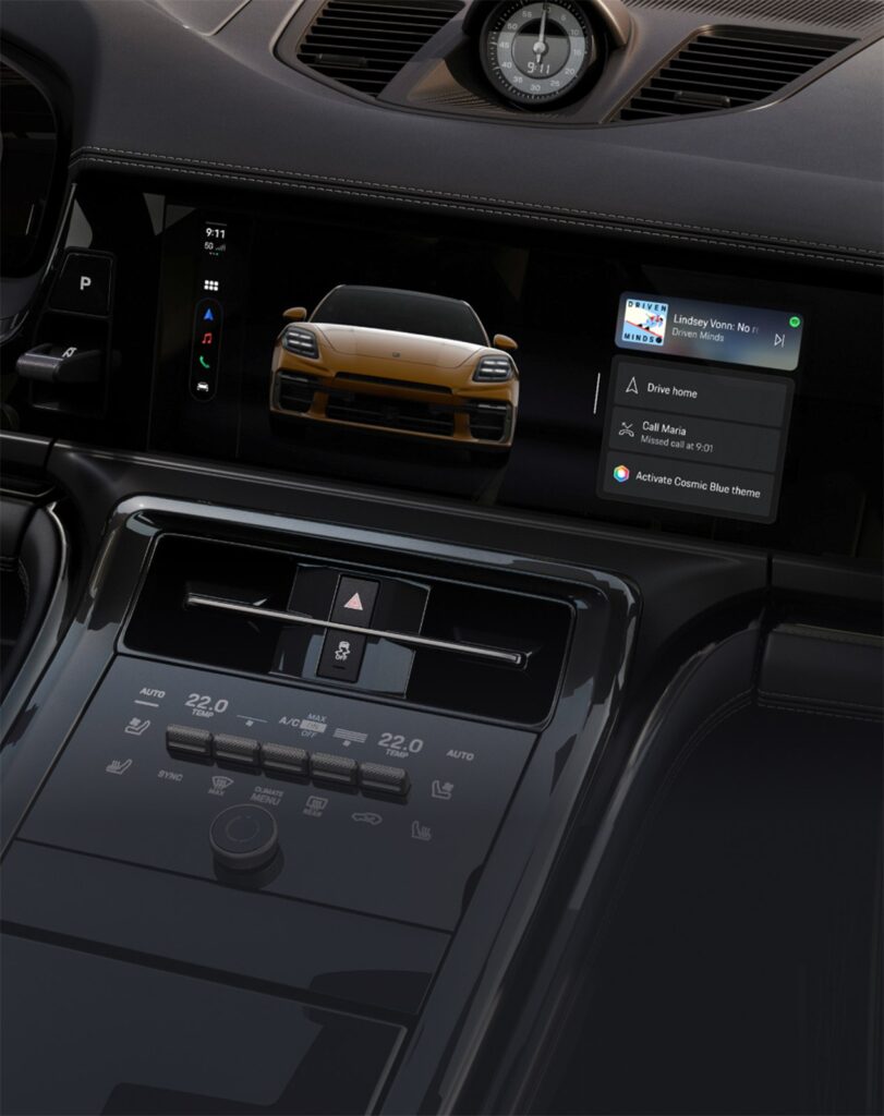 Porsche Panamera dashboard and driver display