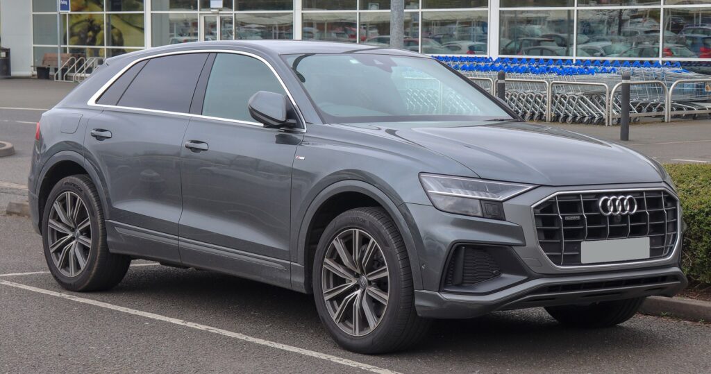 Audi Q8 front view for Lamborghini Urus platform context