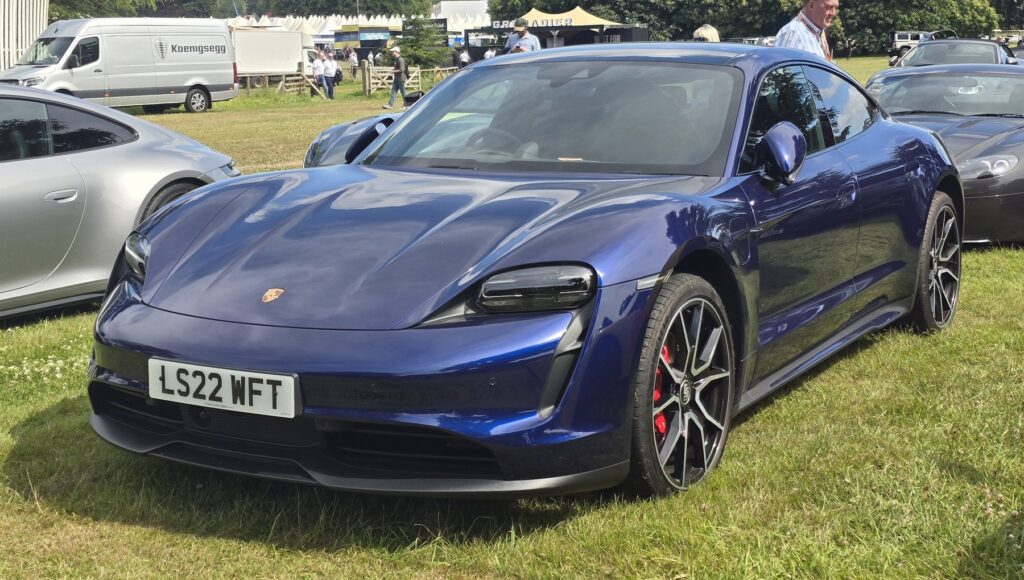 Porsche Taycan 4S rear view