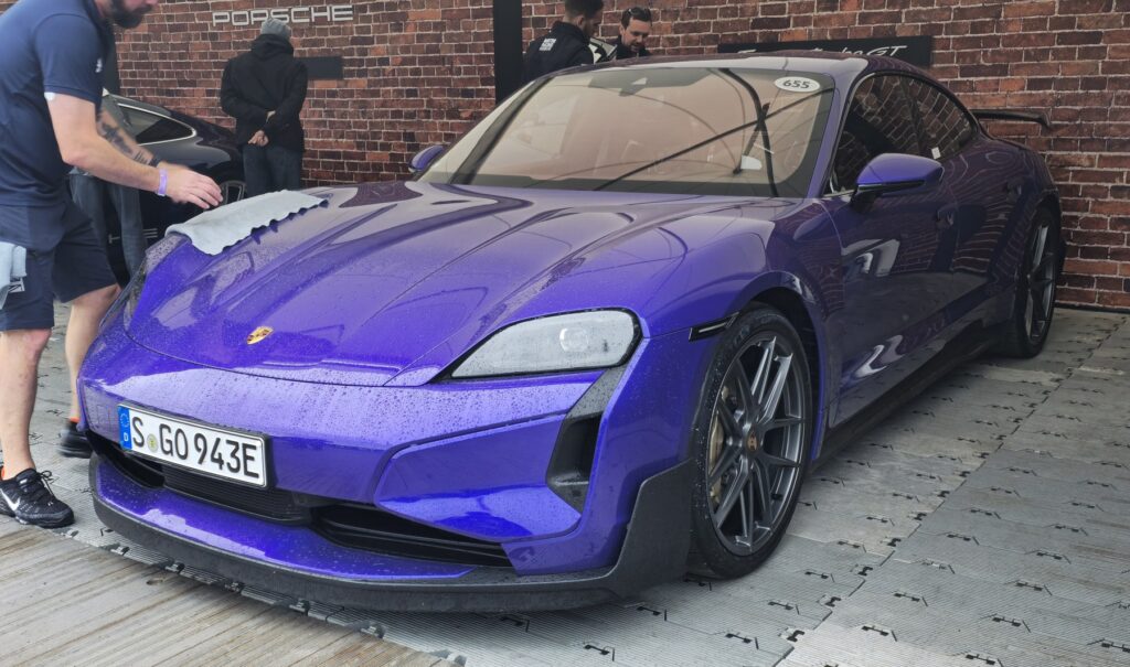 Porsche Taycan Turbo GT Weissach rear view