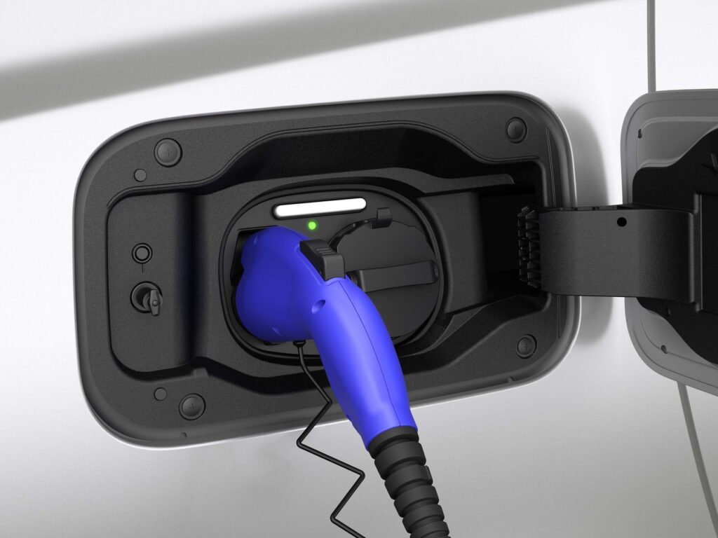 Toyota Alphard PHEV charging port