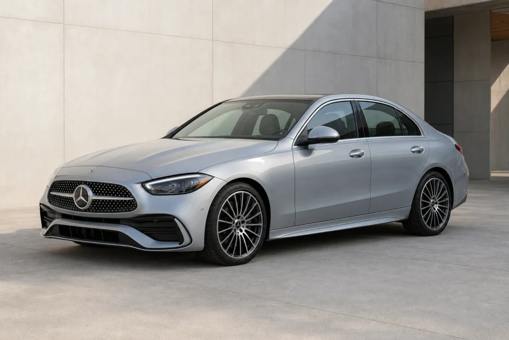 Mercedes-Benz C-Class front three-quarter view