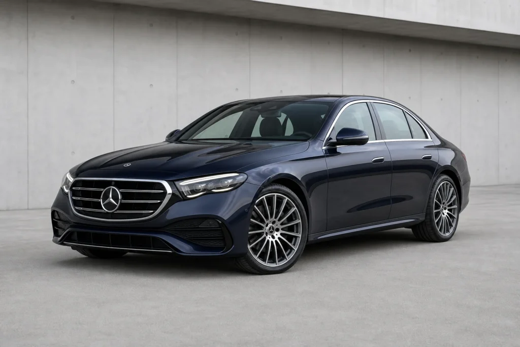 Mercedes-Benz E-Class front three-quarter view