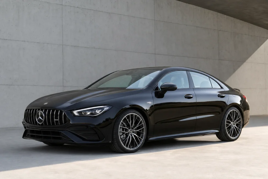 Mercedes-AMG CLA 35 front three-quarter view