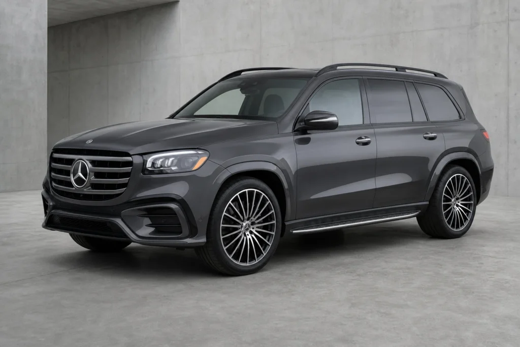 Mercedes-Benz GLS front three-quarter view