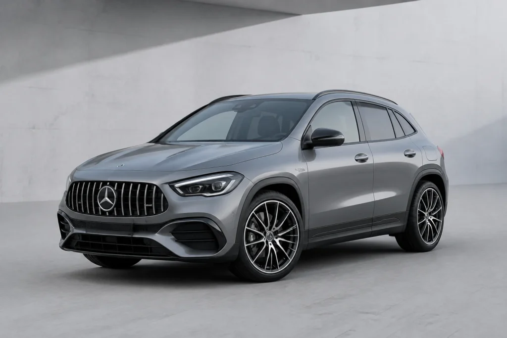 Mercedes-AMG GLA 35 front three-quarter view