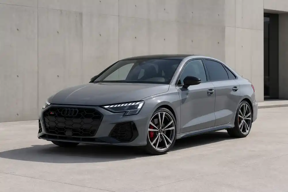 Current Audi S3 front three-quarter view