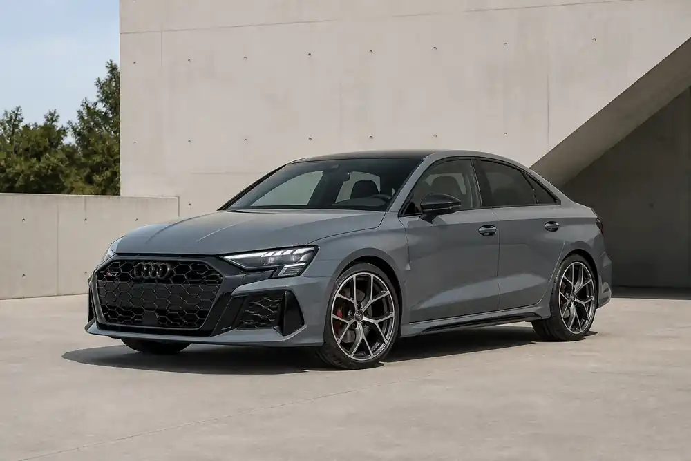 Current Audi RS 3 front three-quarter view