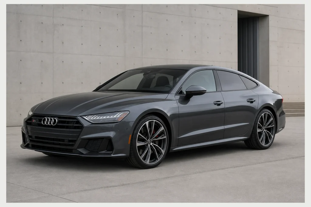 Audi S7 front three-quarter view