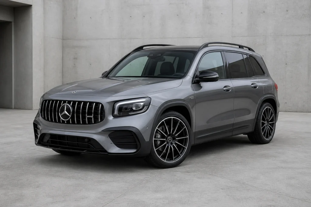 Mercedes-AMG GLB 35 front three-quarter view