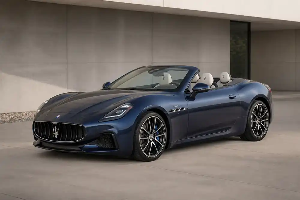 Current Maserati GranCabrio front three-quarter view
