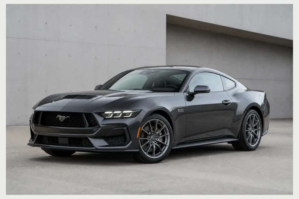 Ford Mustang front three-quarter view