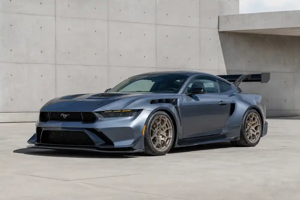 Ford Mustang GTD front three-quarter view