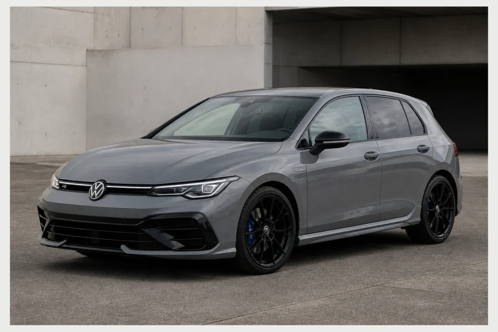 Volkswagen Golf R front three-quarter view