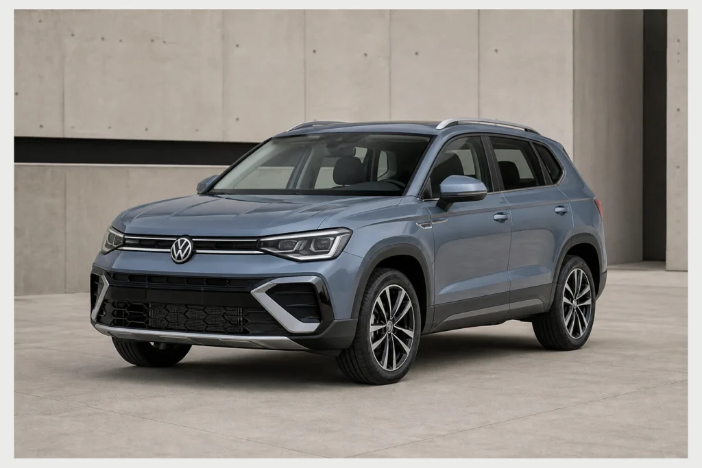 Volkswagen Taos front three-quarter view