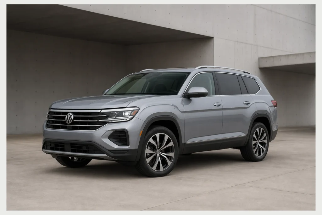 Volkswagen Atlas front three-quarter view