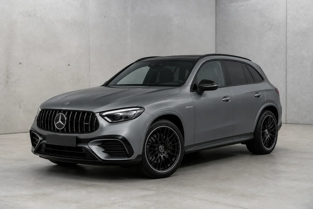 Mercedes-AMG GLC 43 front three-quarter view