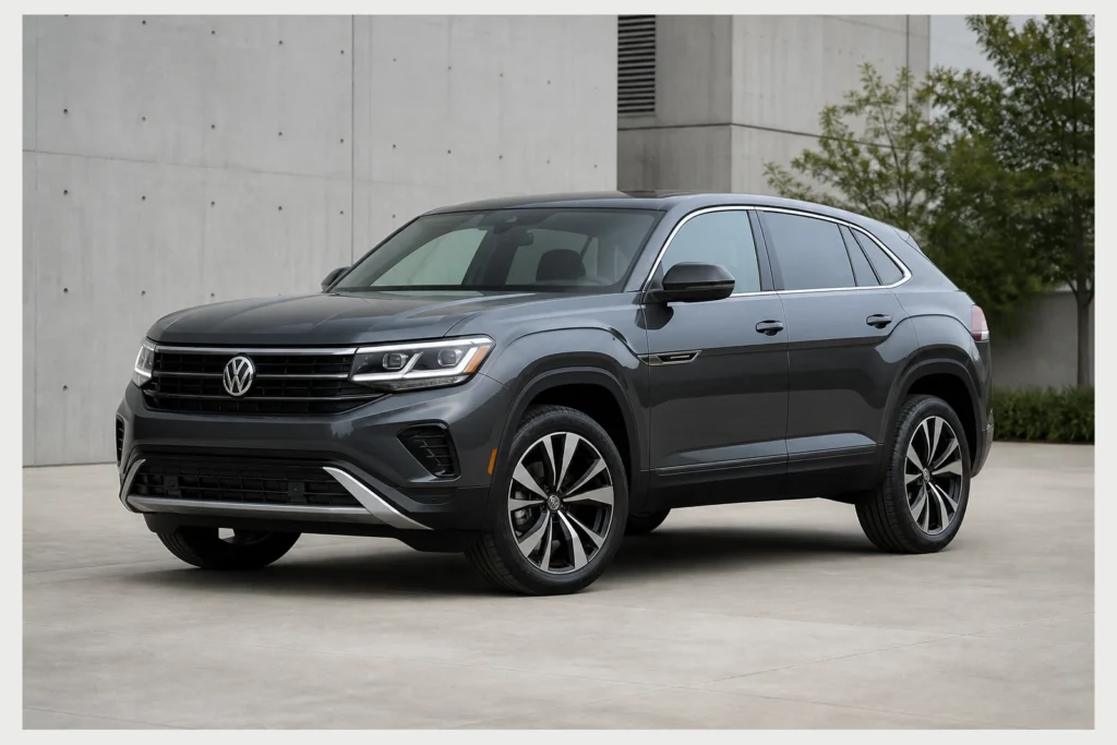 Volkswagen Atlas Cross Sport front three-quarter view