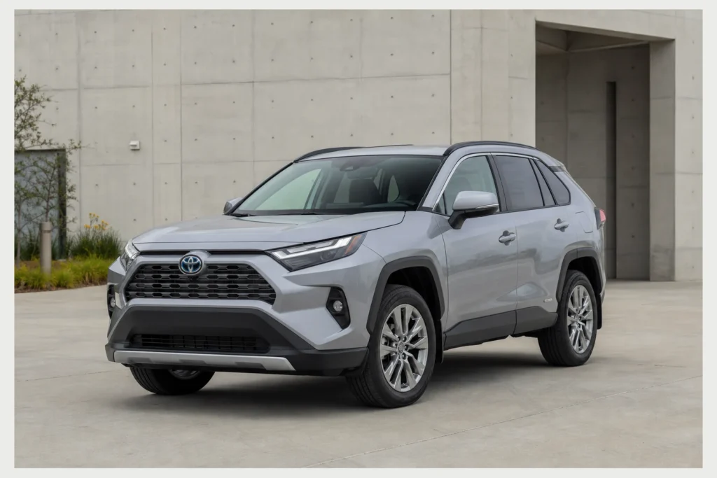 Toyota RAV4 front three-quarter view