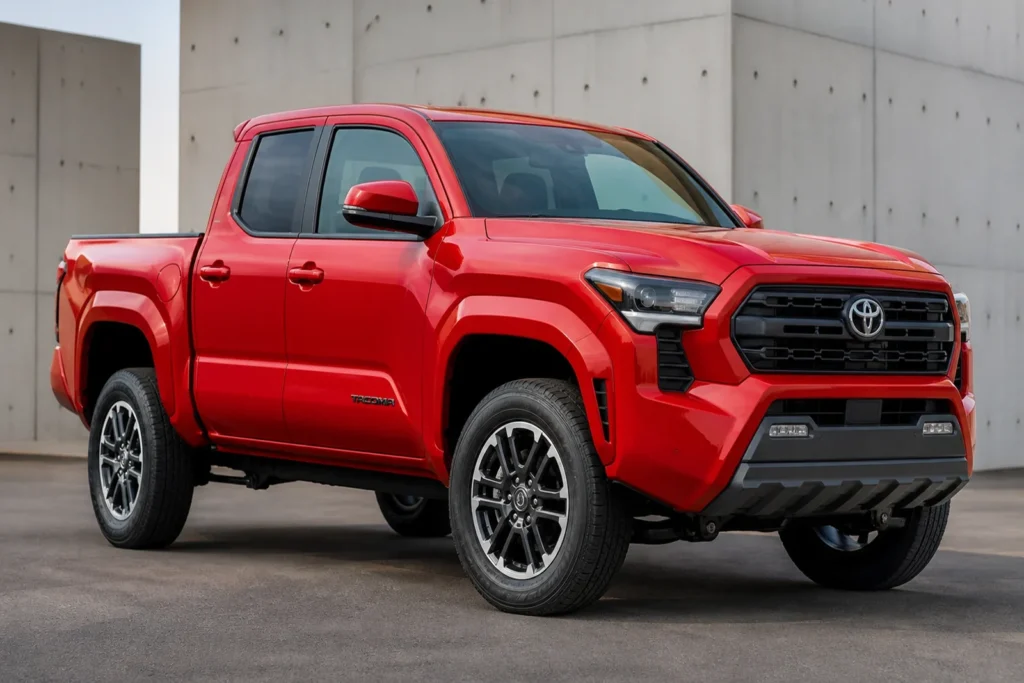 Toyota Tacoma front three-quarter view