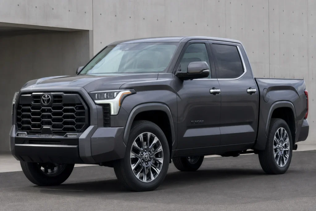 Toyota Tundra front three-quarter view