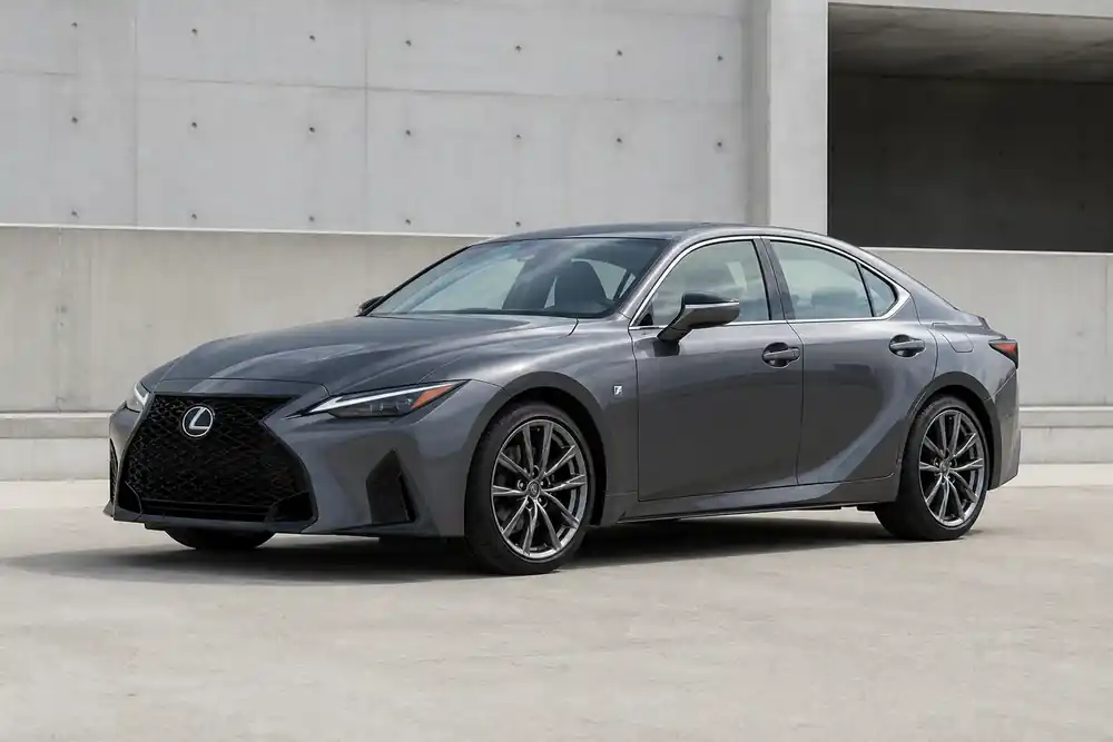 Current Lexus IS front three-quarter view