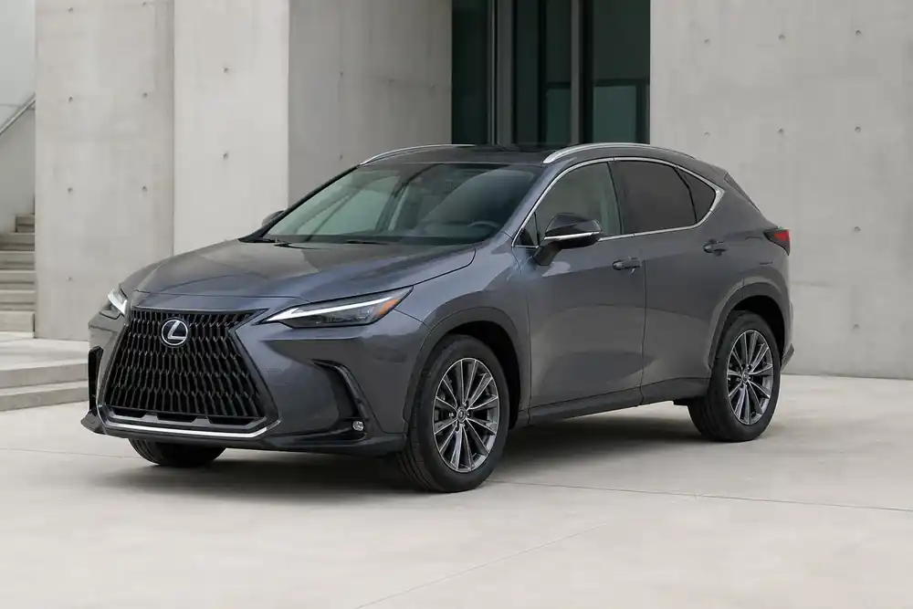 Lexus NX front three-quarter view