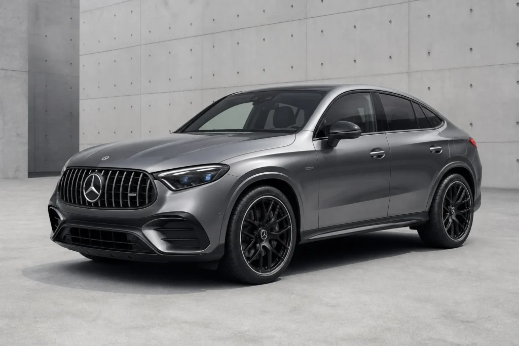 Mercedes-AMG GLC 63 S E PERFORMANCE front three-quarter view