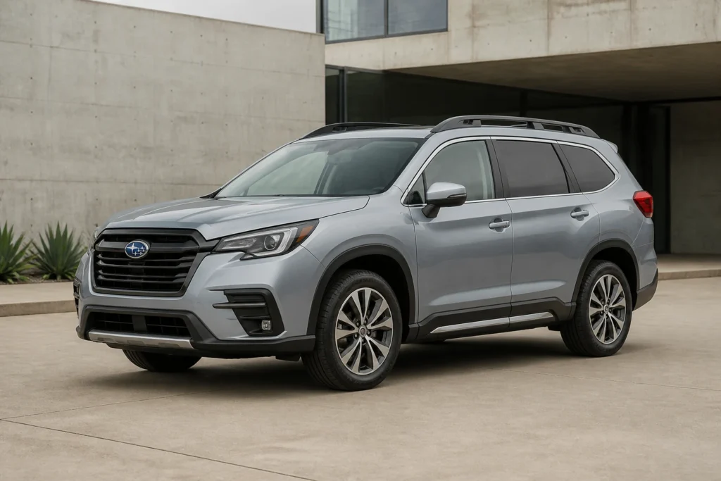 Subaru Ascent front three-quarter view