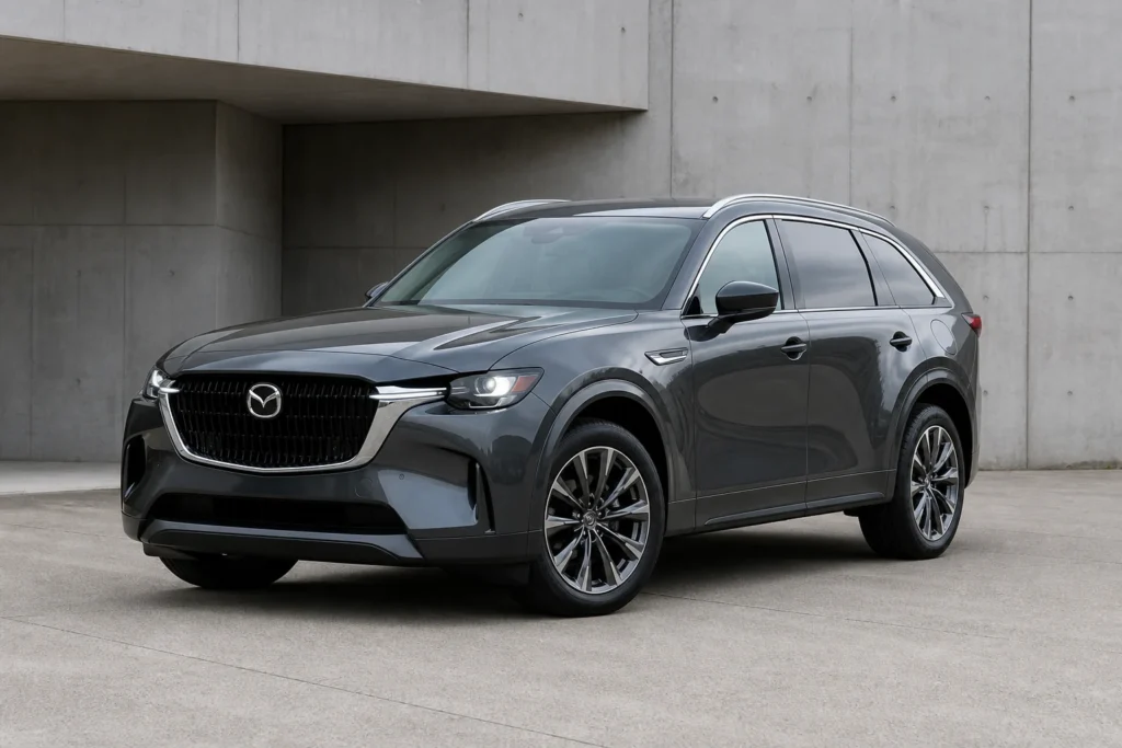 Mazda CX-90 front three-quarter view