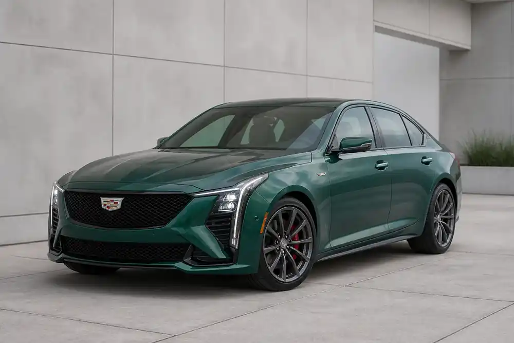 2026 Cadillac CT5-V front three-quarter view