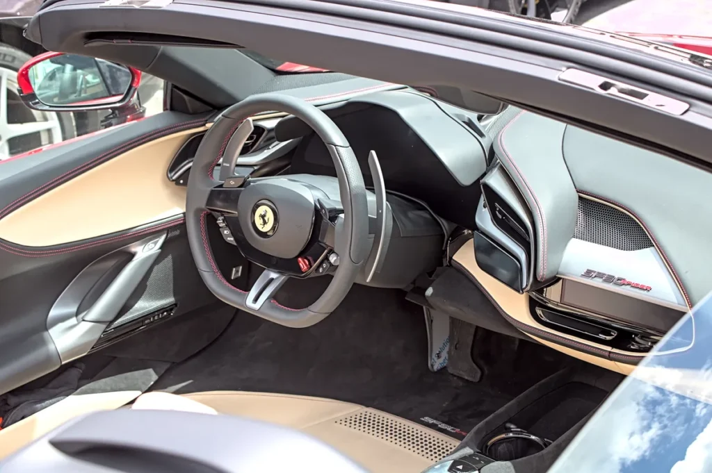 Ferrari SF90 Spider interior dashboard