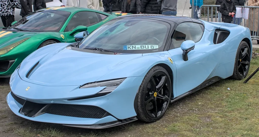 Ferrari SF90 Spider front three-quarter view
