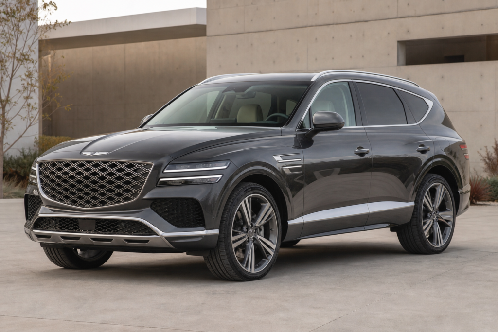 2026 Genesis GV80 luxury SUV in a front three-quarter view
