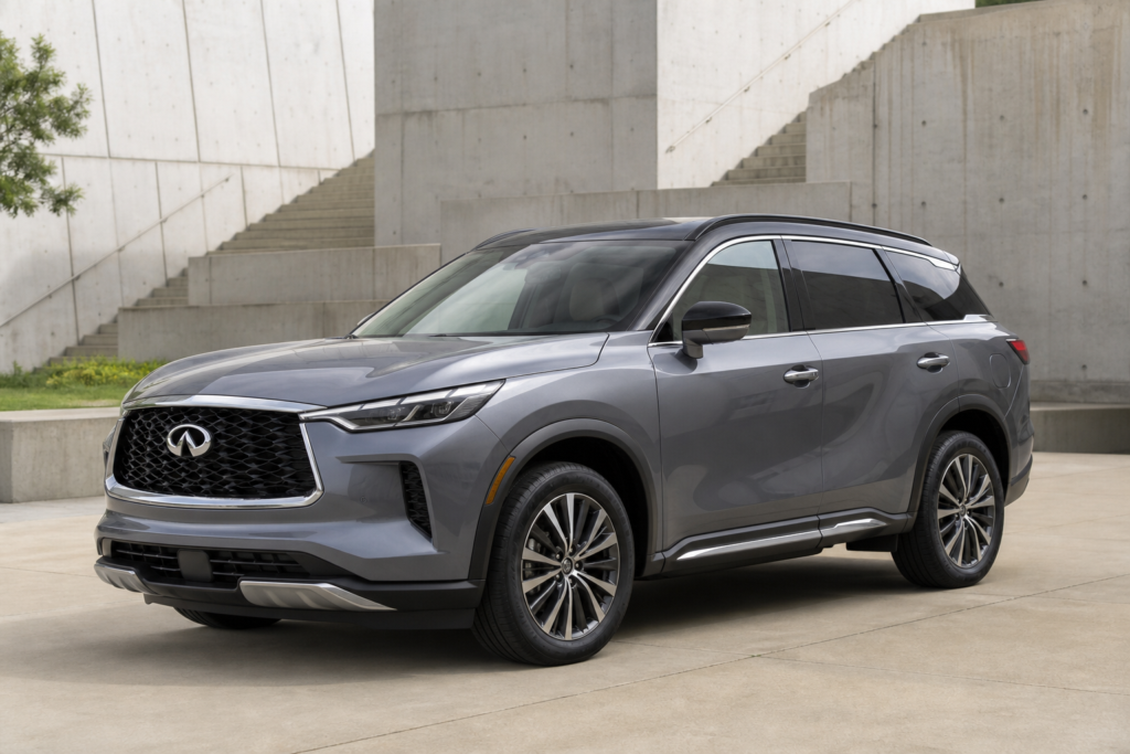 Infiniti QX60 front three-quarter view
