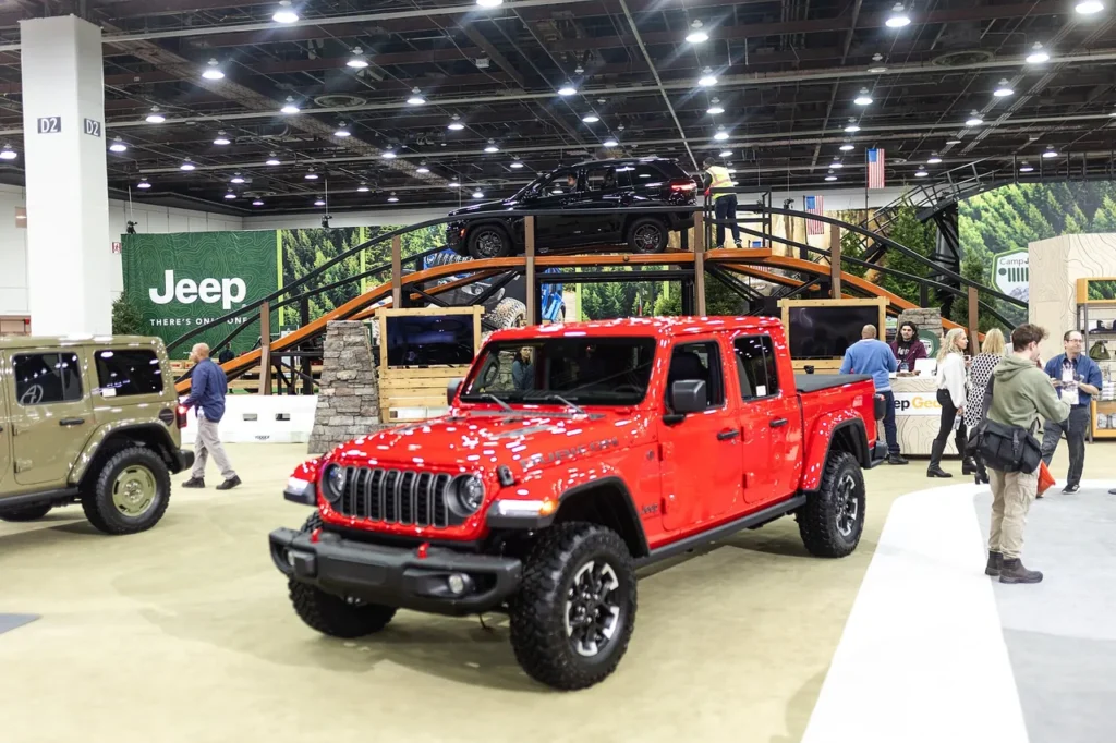 Jeep Gladiator front three-quarter view