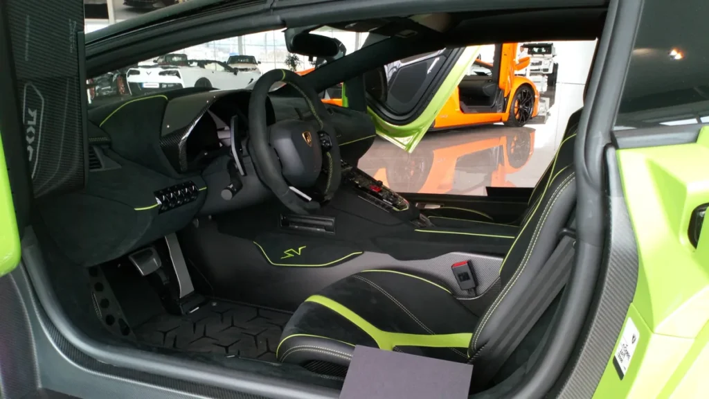 Lamborghini Aventador front seats