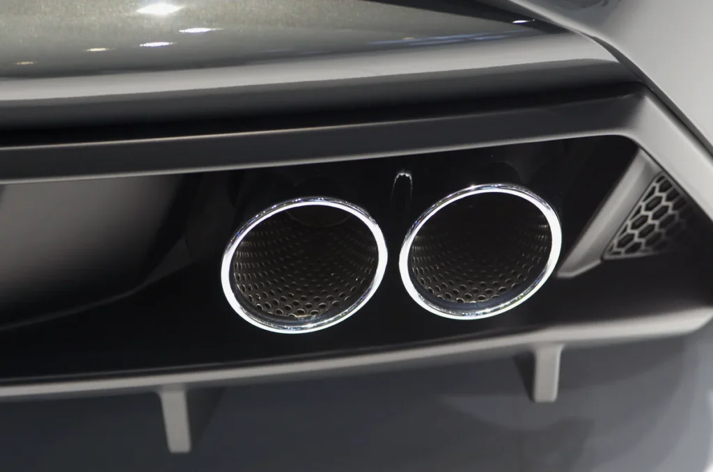 Lamborghini Aventador exhaust detail